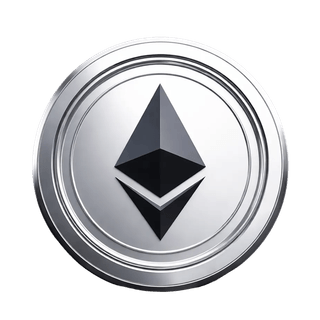 Ícono animado flotante de la criptomoneda Ethereum (ETH)